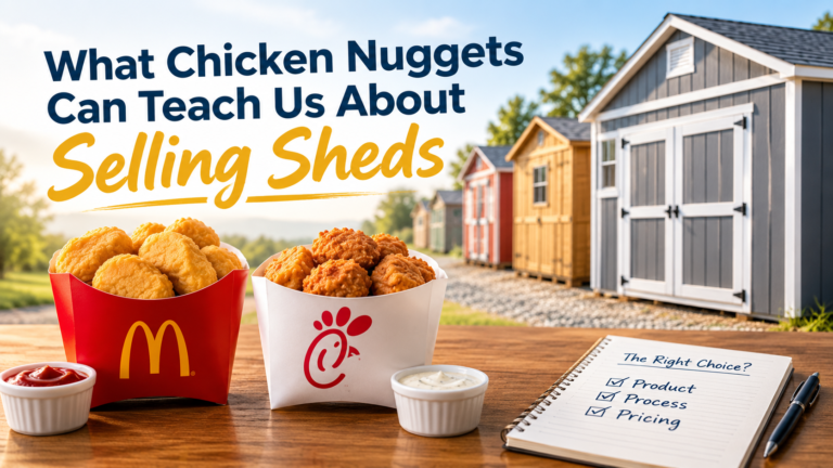 What Chicken Nuggets Can Teach Us About Selling Sheds by Steve Byler